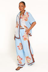 Fawn Pant Set - Brown Floral