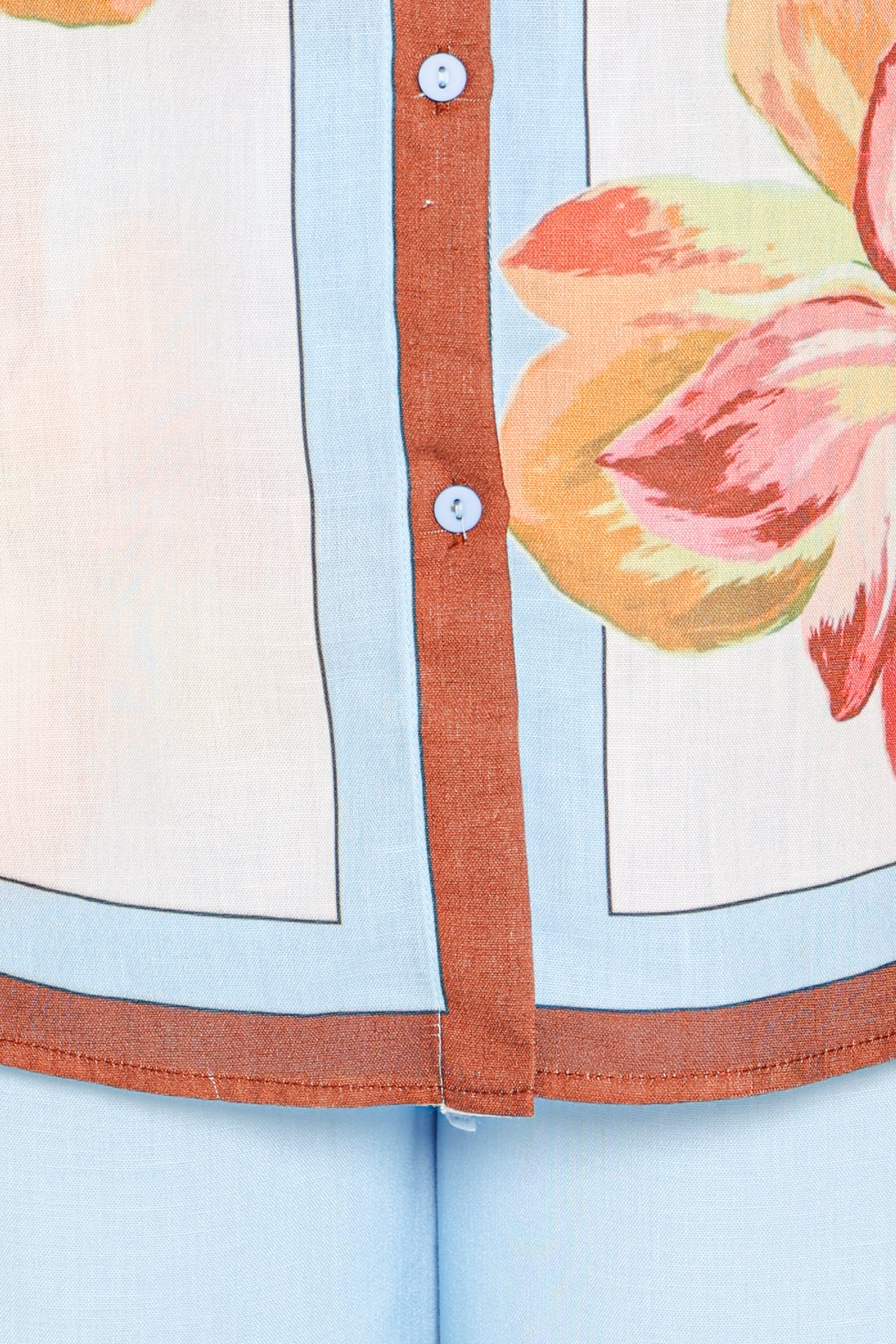 Fawn Pant Set - Brown Floral