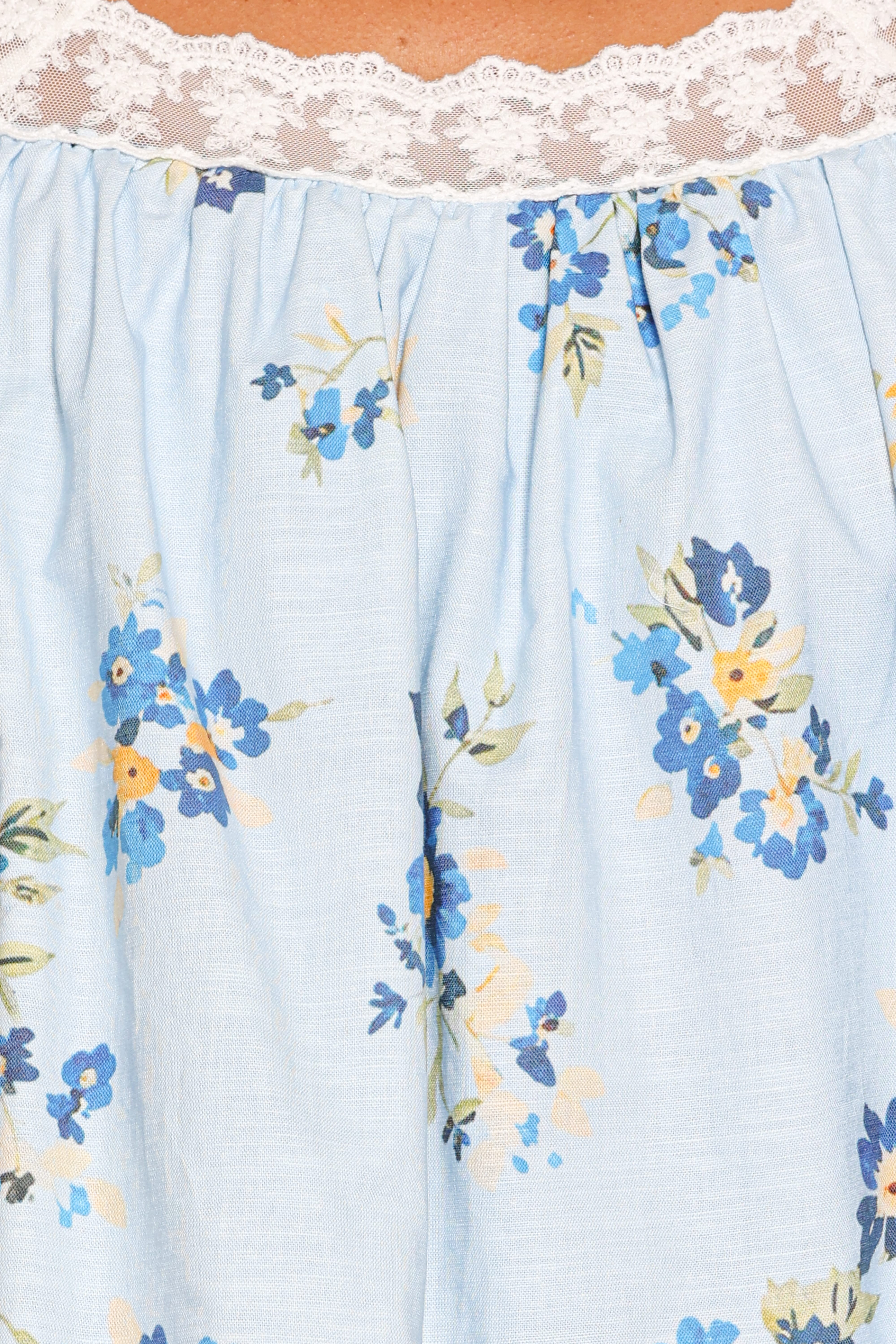 Fawna Short Set - Blue Floral