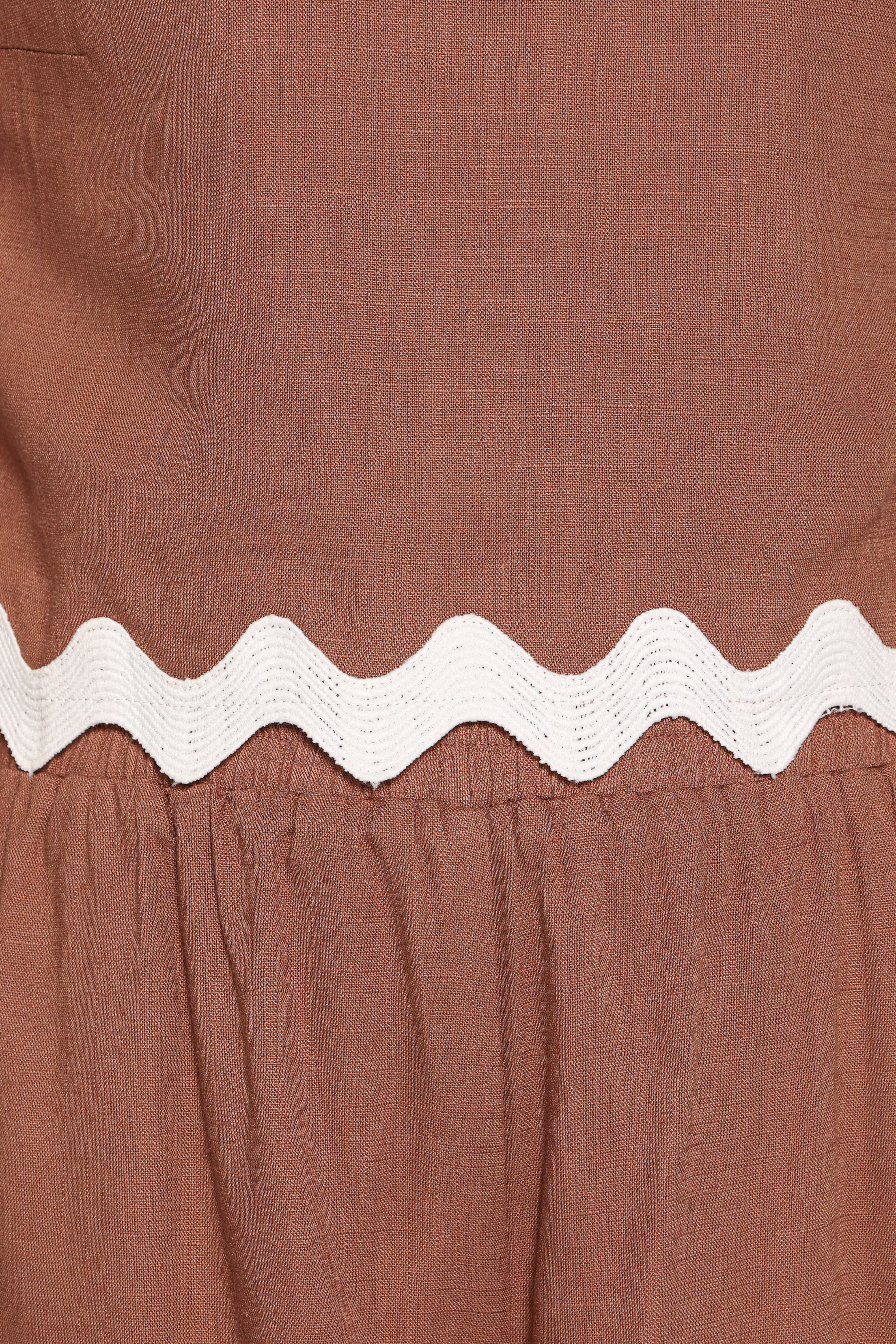 Gale Short Set - Brown Cream