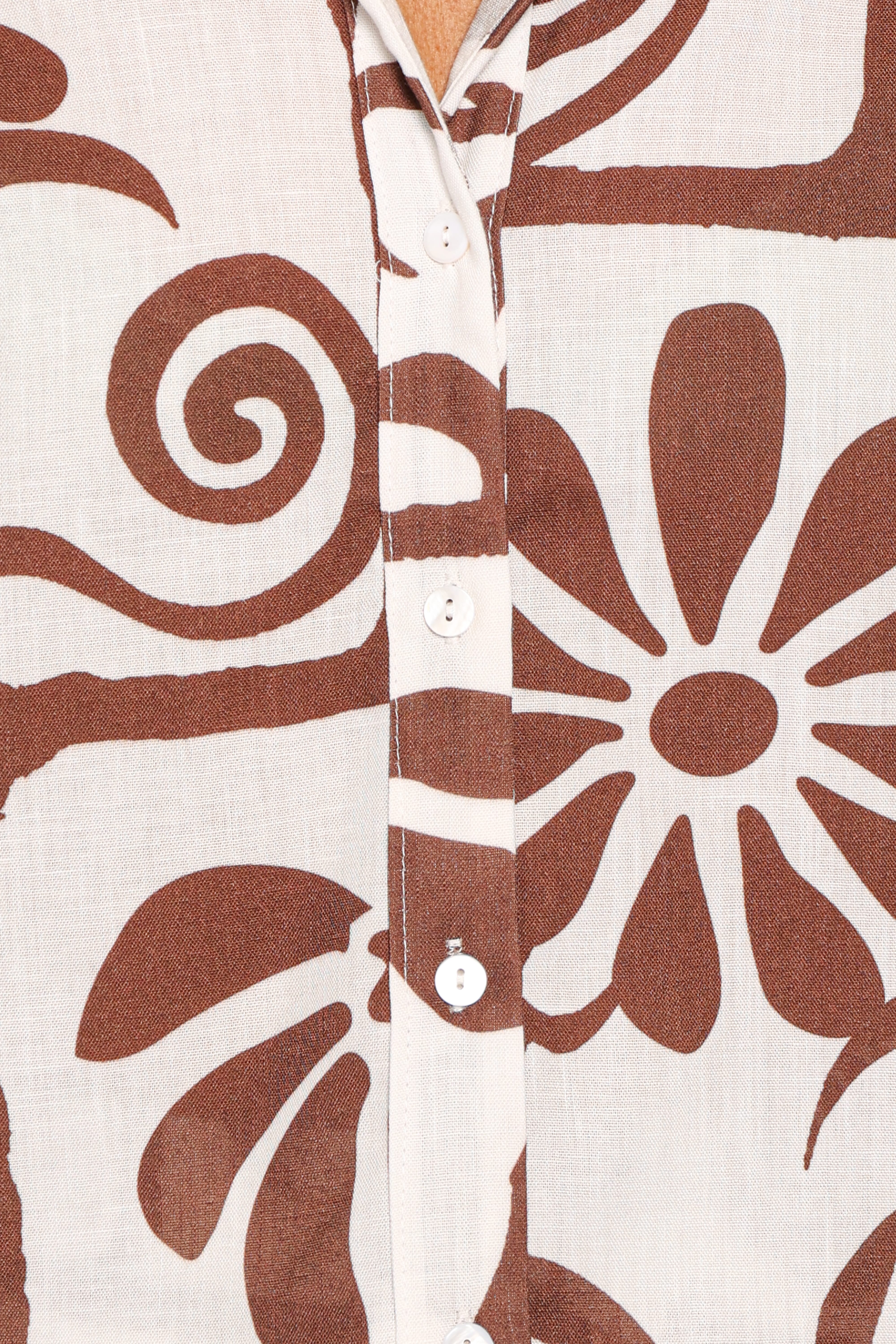 Helga Short Set - Brown White