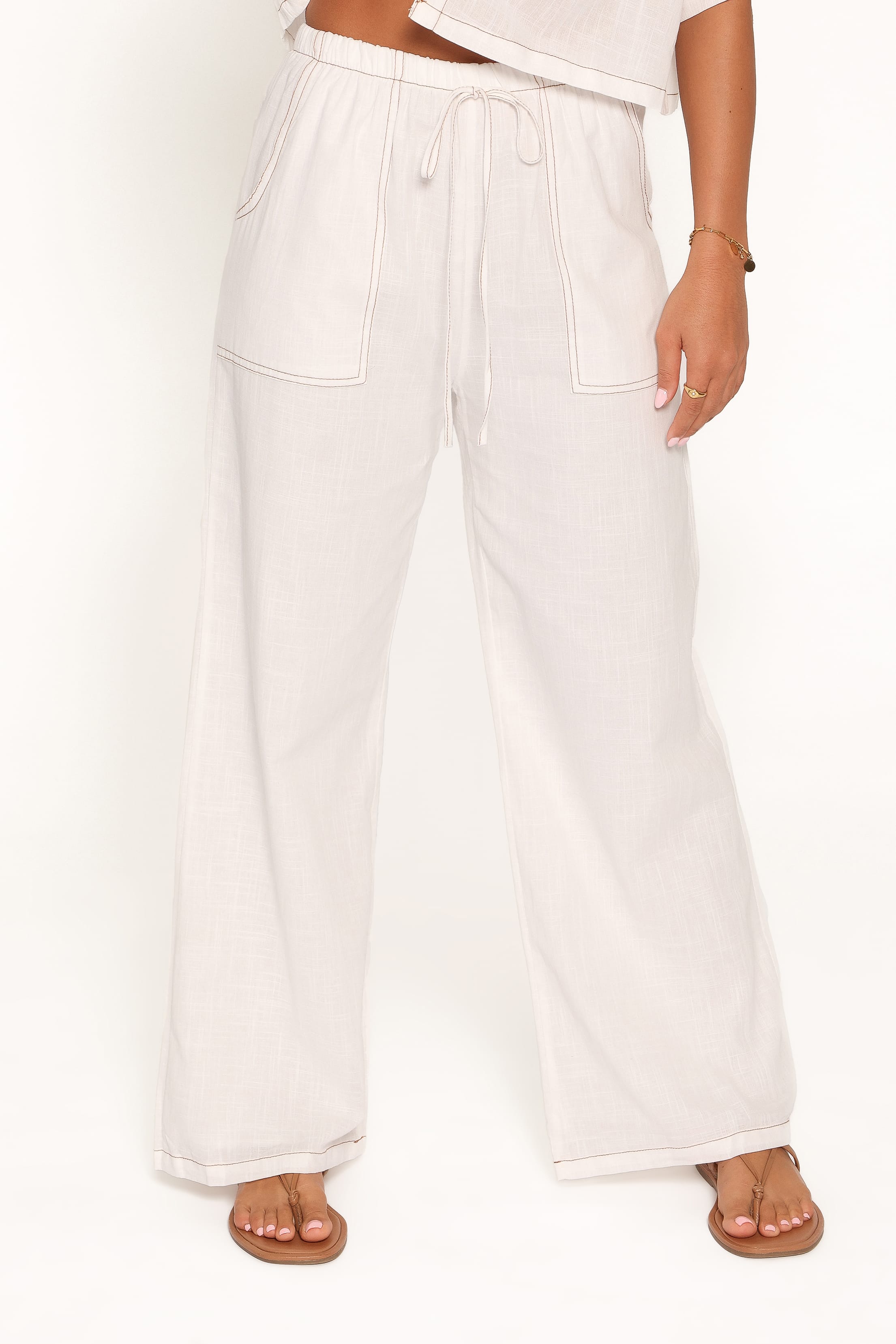 Jill Pant Set - White