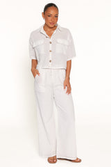 Jill Pant Set - White