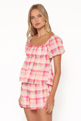 Julia Set - Pink Picnic Plaid