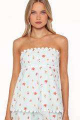 Kyle Two Piece Set - Blue Garden Stripe
