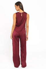 Lira Pant Set - Dark Cherry