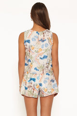 Revirie Short Set - White Multi