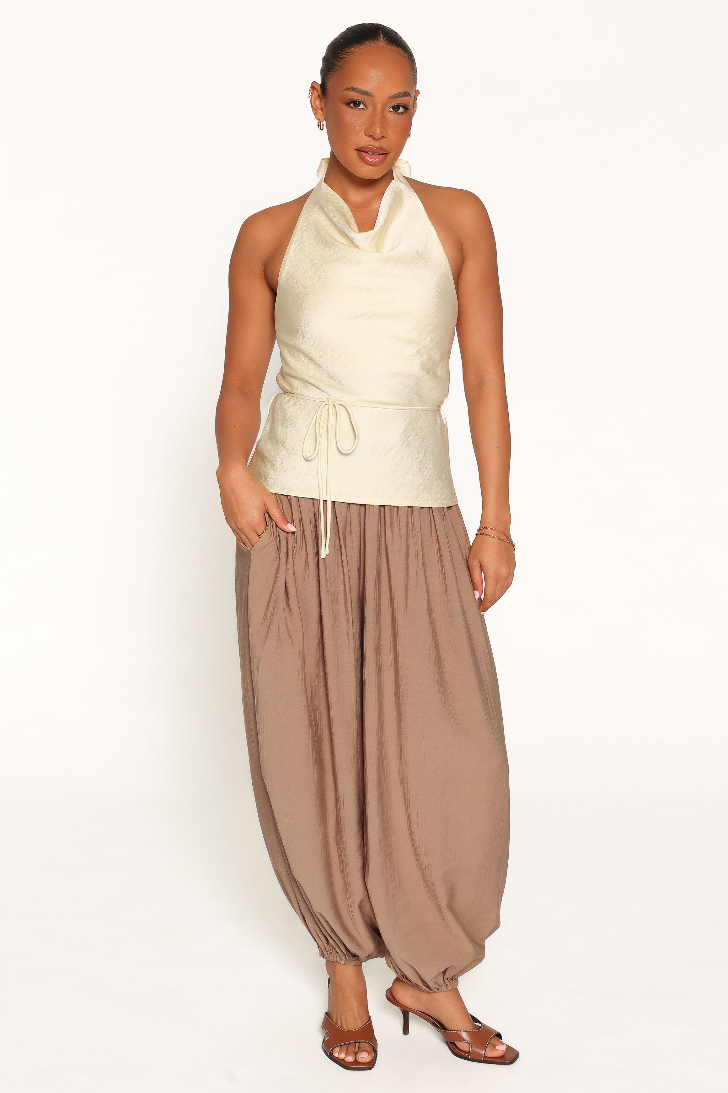 Brenn Halterneck Top - Butter Yellow