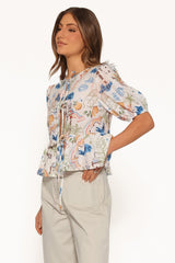 Dory Top - White Multi