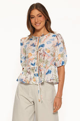 Dory Top - White Multi