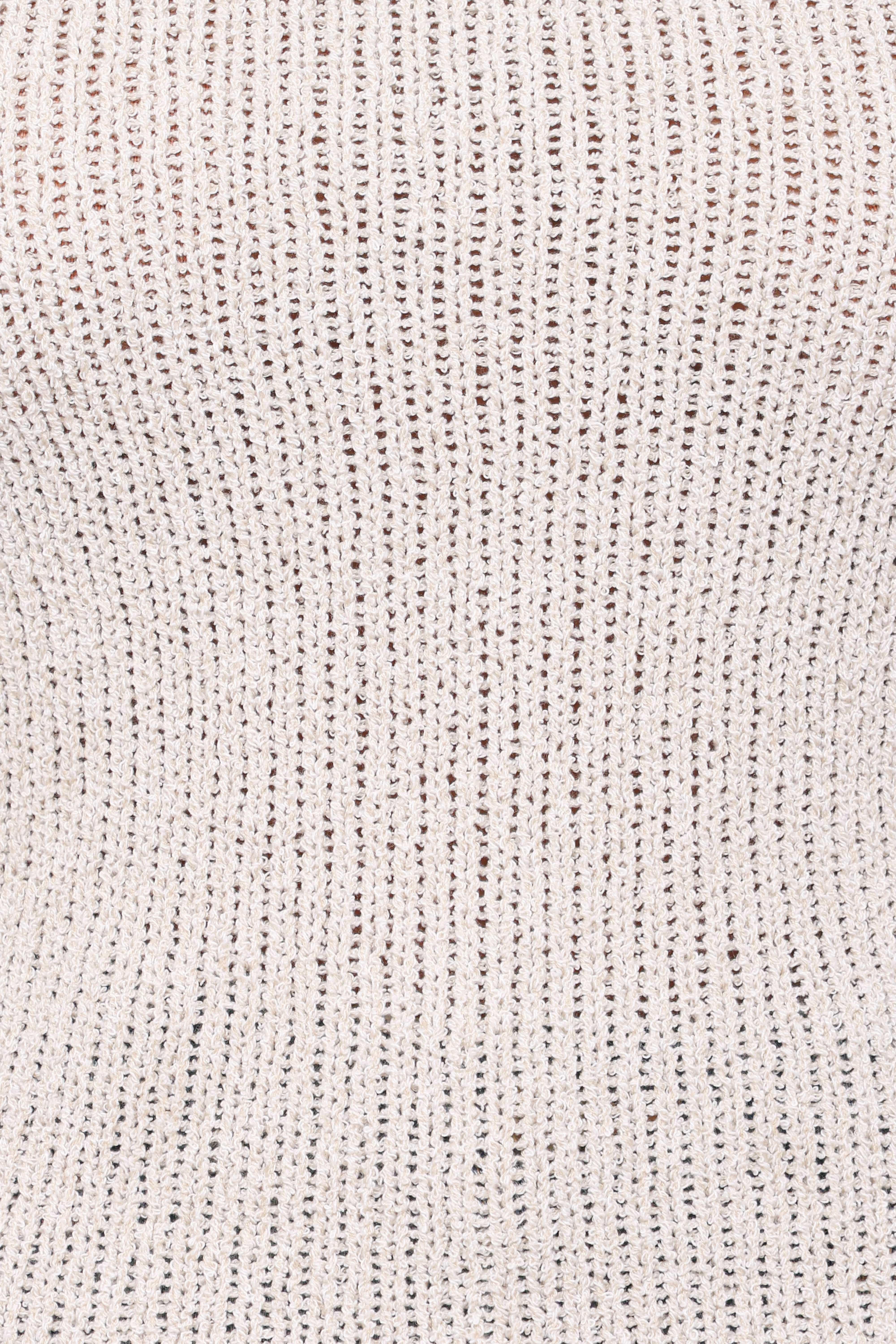 Jutta One Shoulder Knit Top - Beige
