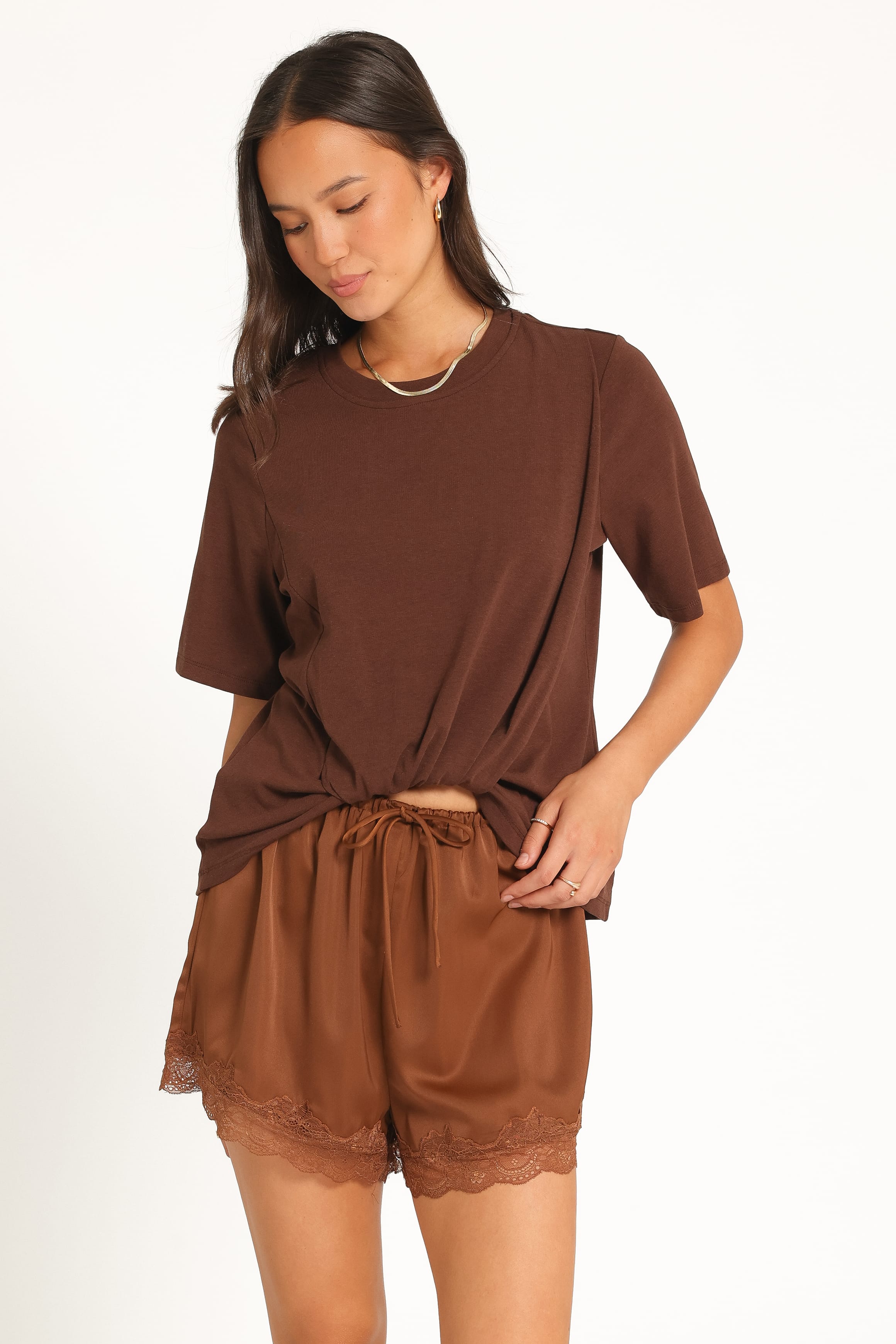 Landon Knit Top - Chocolate