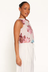Leni Top - Pink Floral