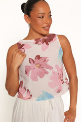 Leni Top - Pink Floral