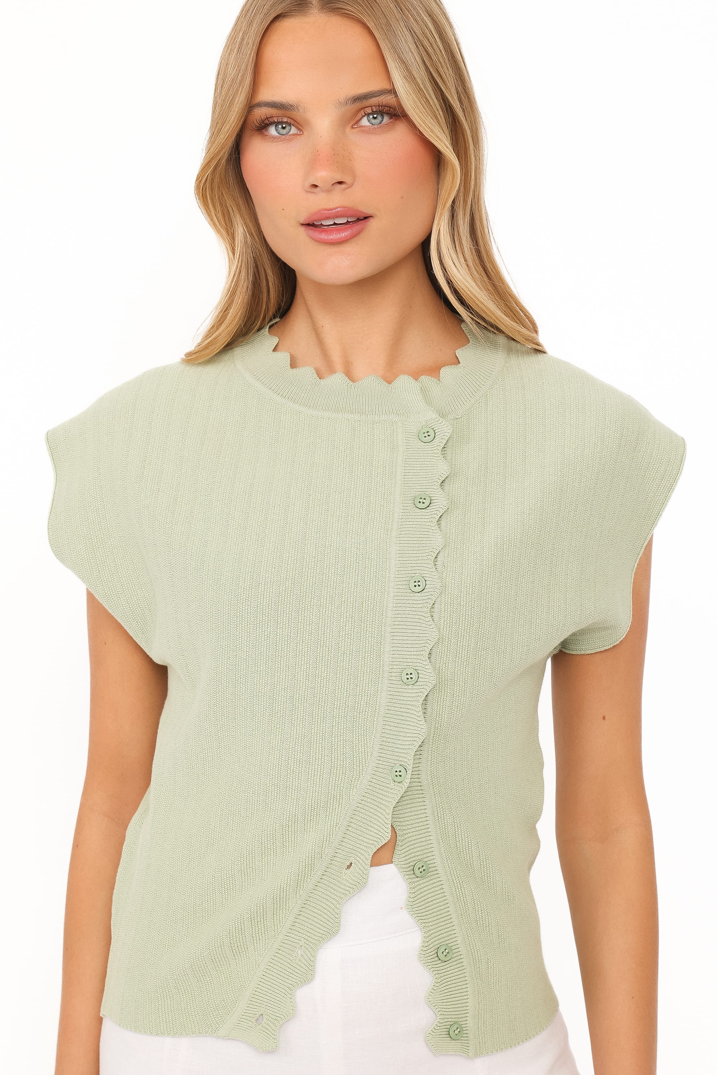 Mackie Knit Top - Sage