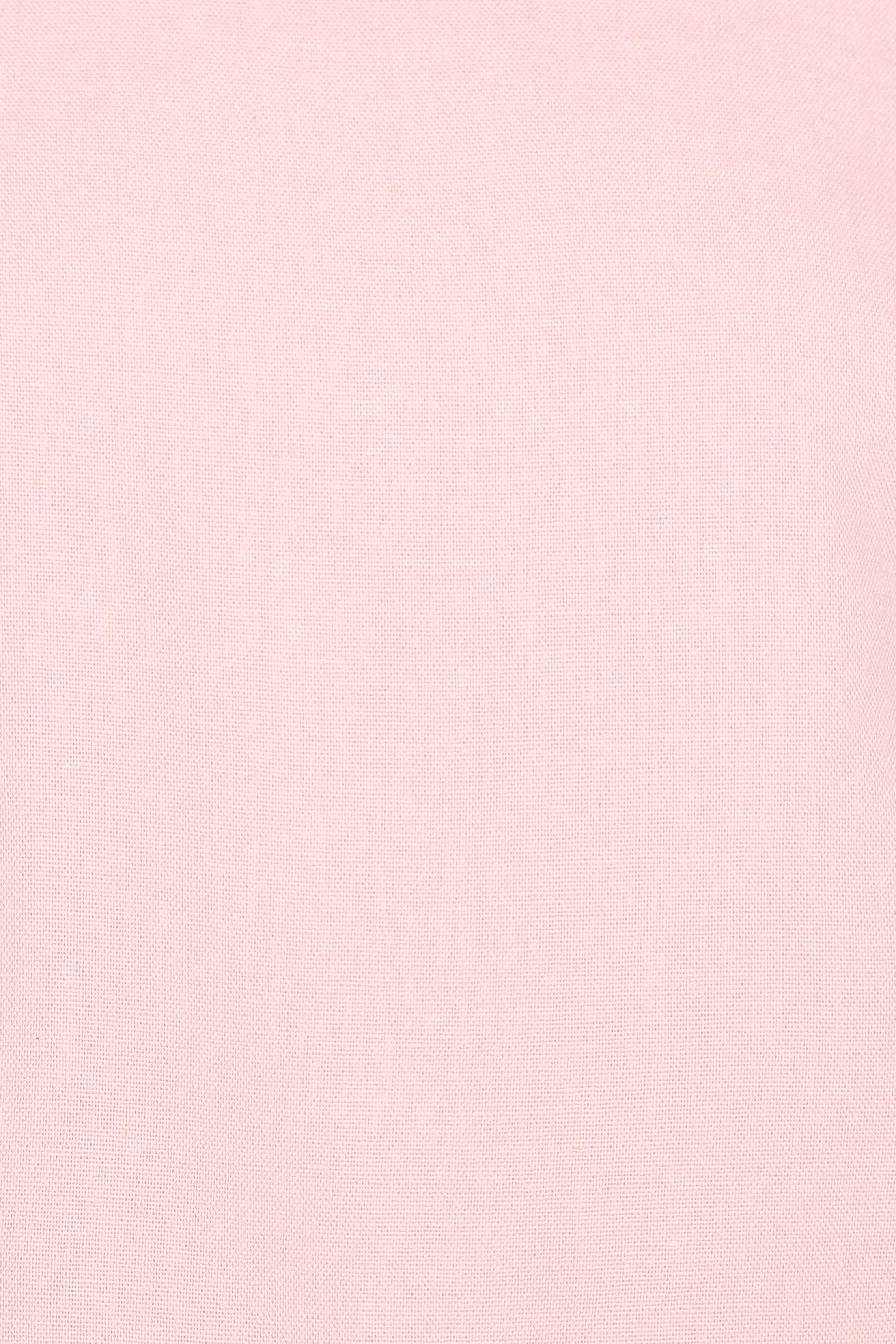 Madison Linen Cropped Tank - Pink