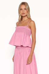 Mireille Baby Doll Top - Pink