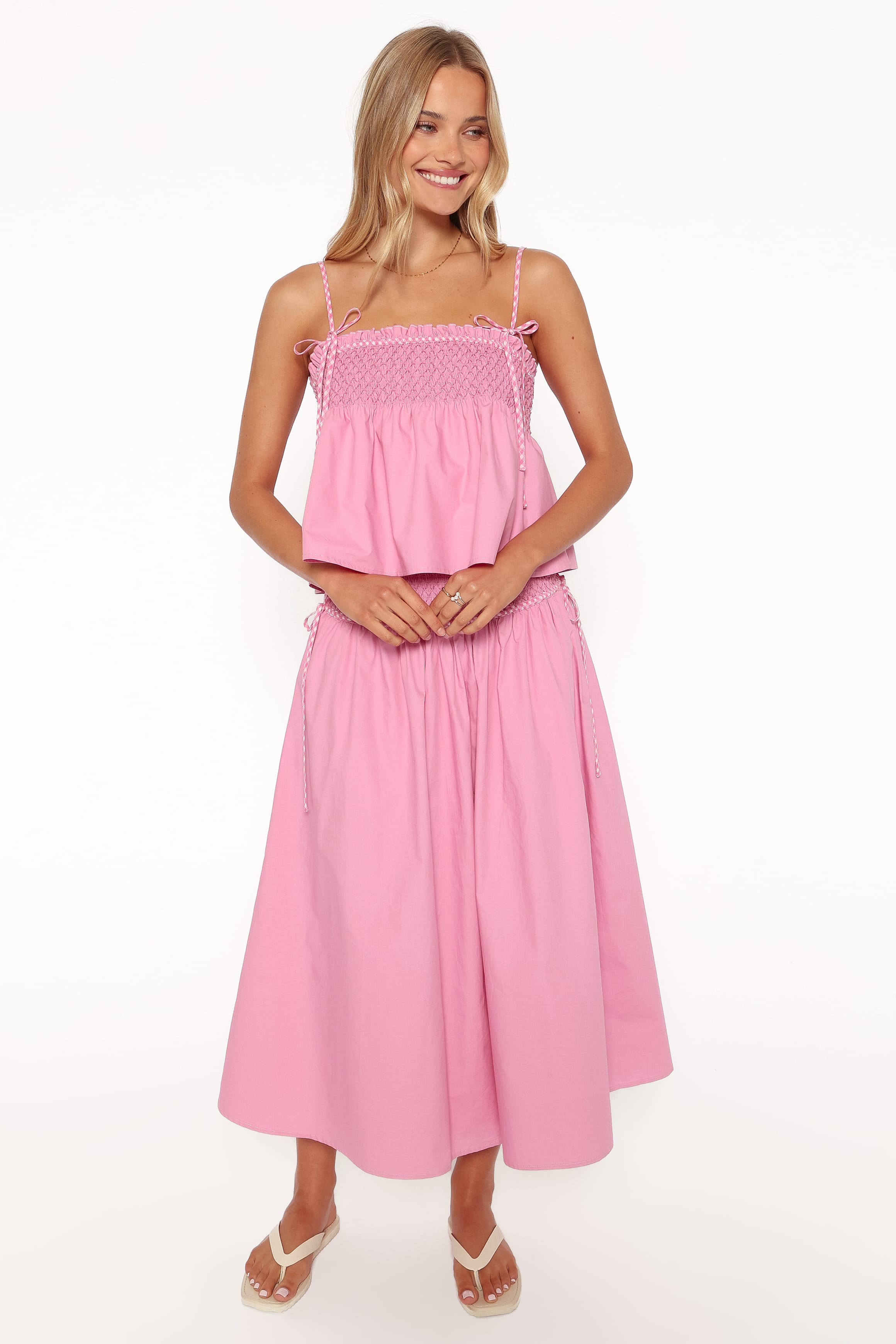 Mireille Baby Doll Top - Pink