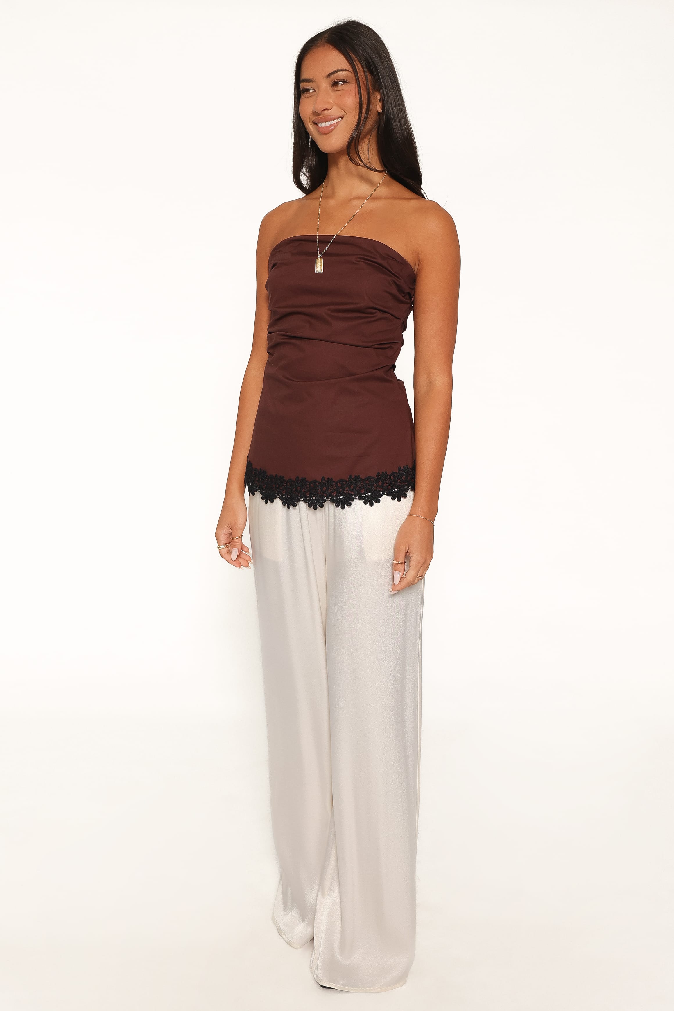Shiloh Strapless Top - Chocolate