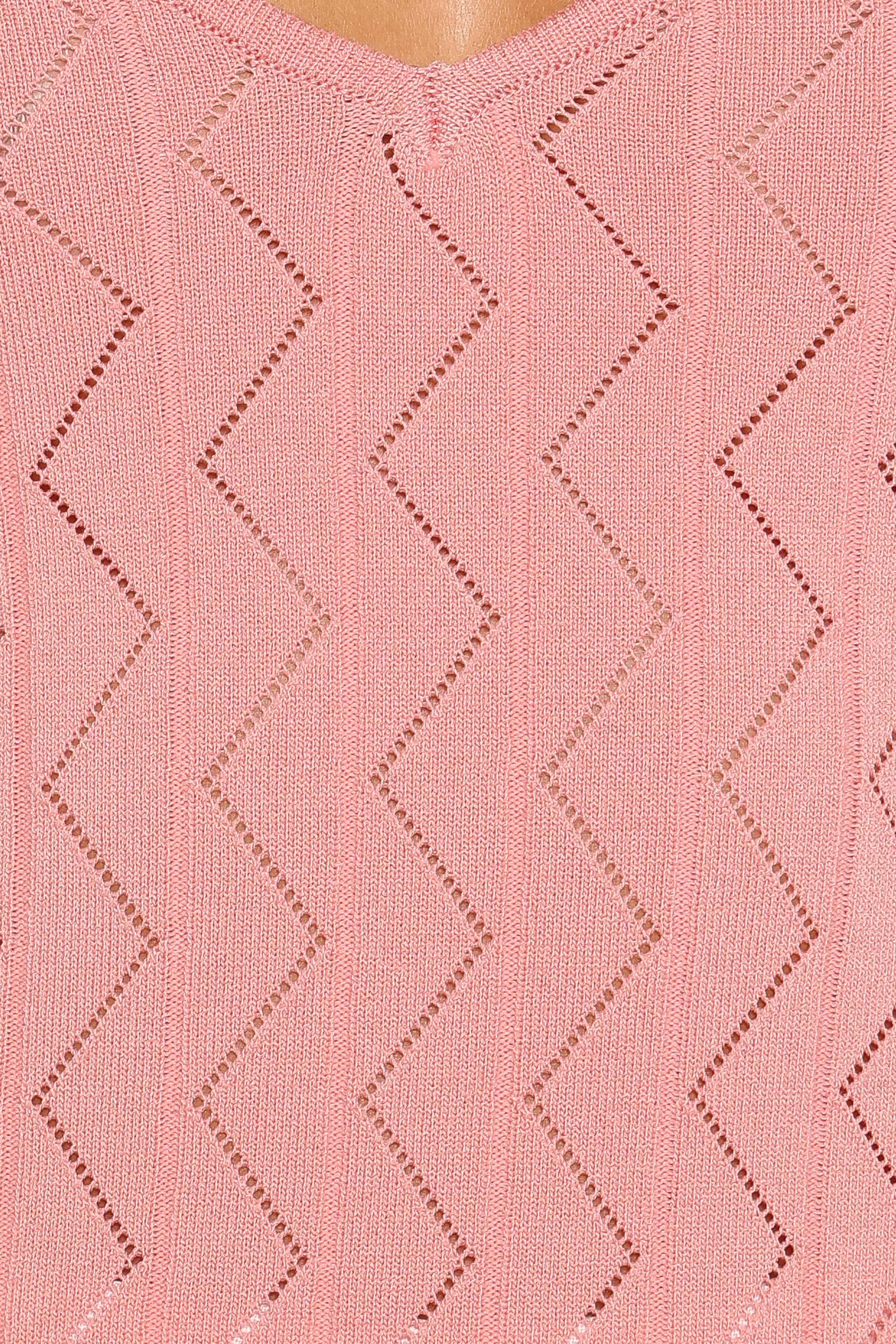 Vesta Pointelle Knit Tank - Pink