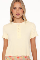 Walsh Knit Top - Butter Yellow