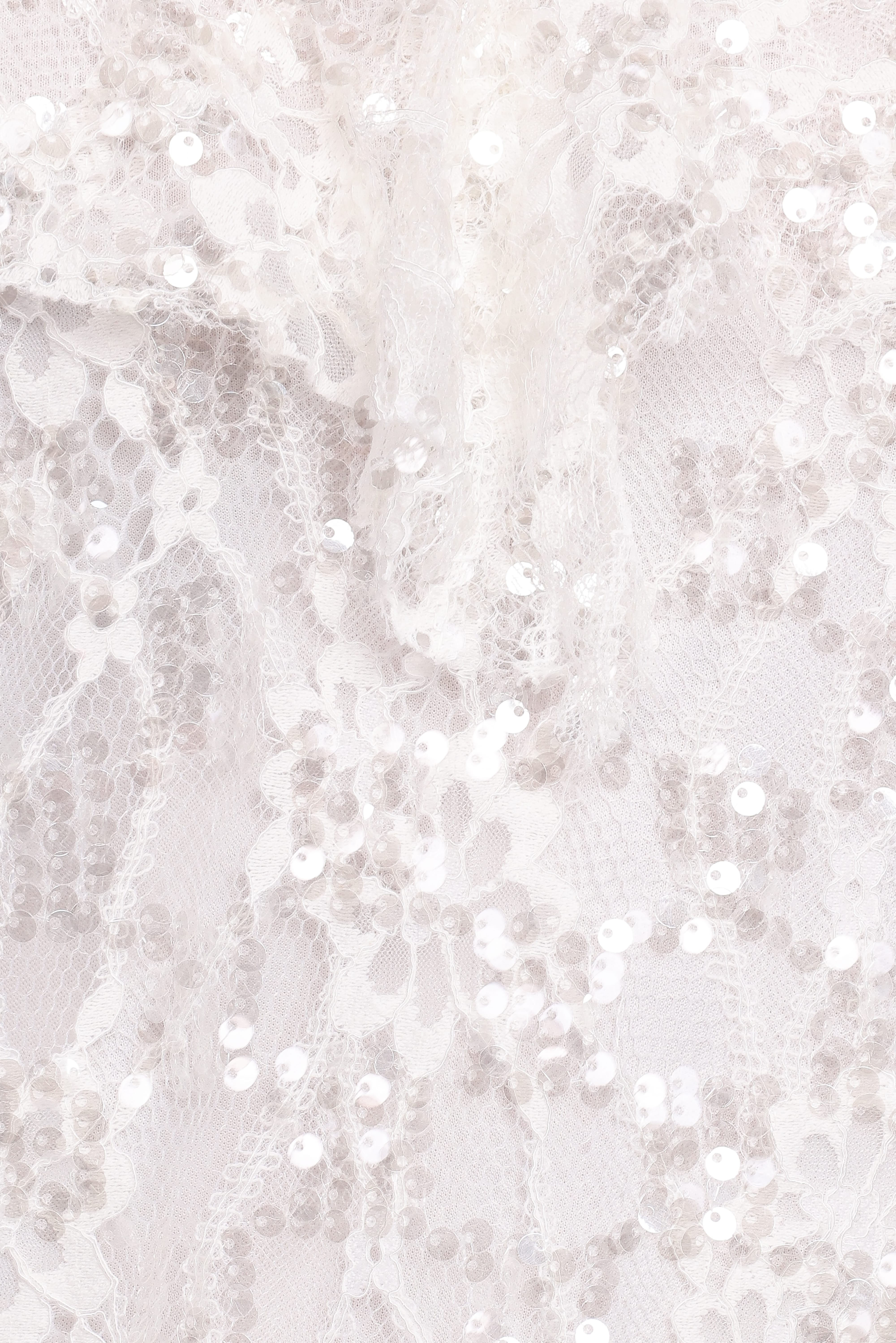 Zinnia Sequins Sleeveless Top - Ivory